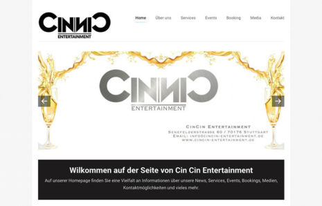 Webseite von CinCin-Entertainment.de