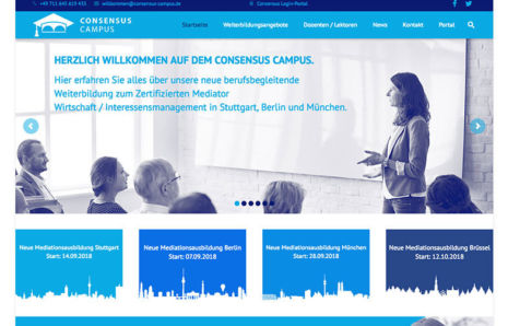 Webseite von CONSENSUS-Campus.de